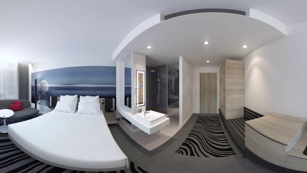 virtual reality example hotel room booking