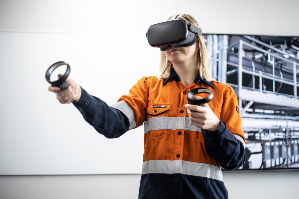 virtual reality training example