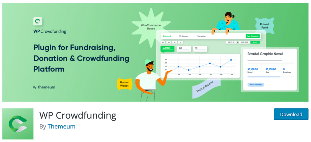 wp crowdfunding woocommerce donation plugin-min