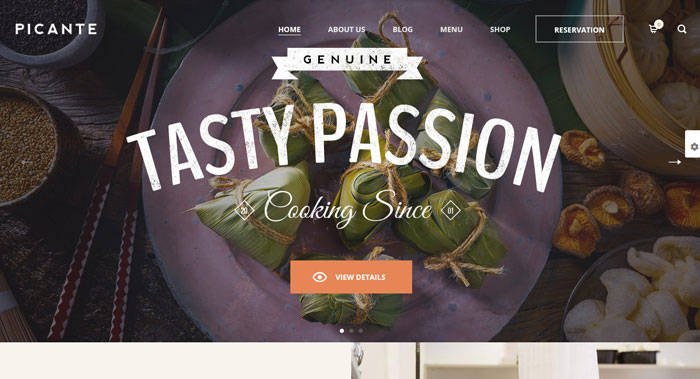 WordPress Theme for restaurant
