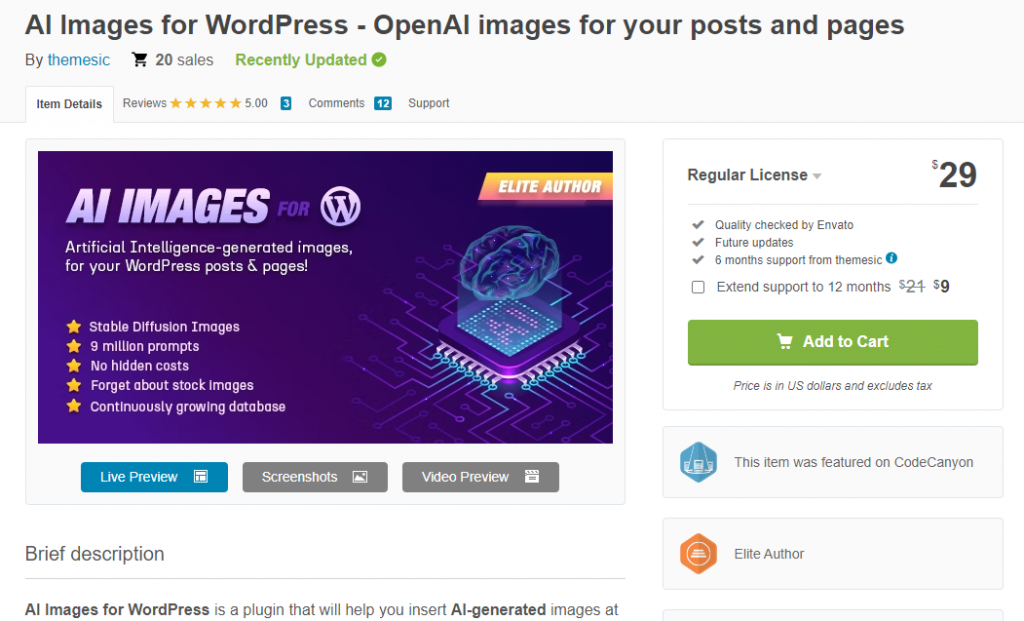 ai images for wordpress - auto generate featured image WordPress