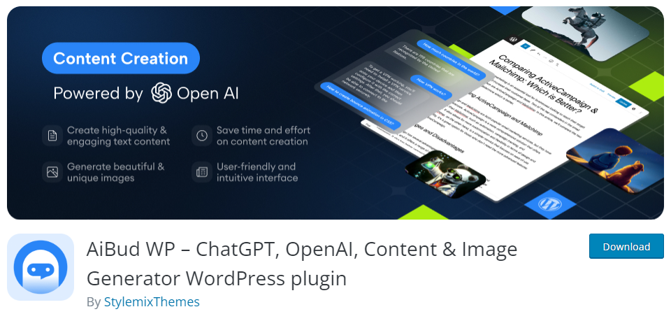 aibud wp - WordPress ai plugins to generate featured images