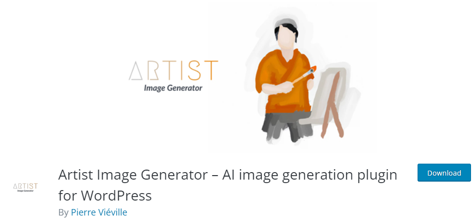 artist image generator - auto generate featured image WordPress