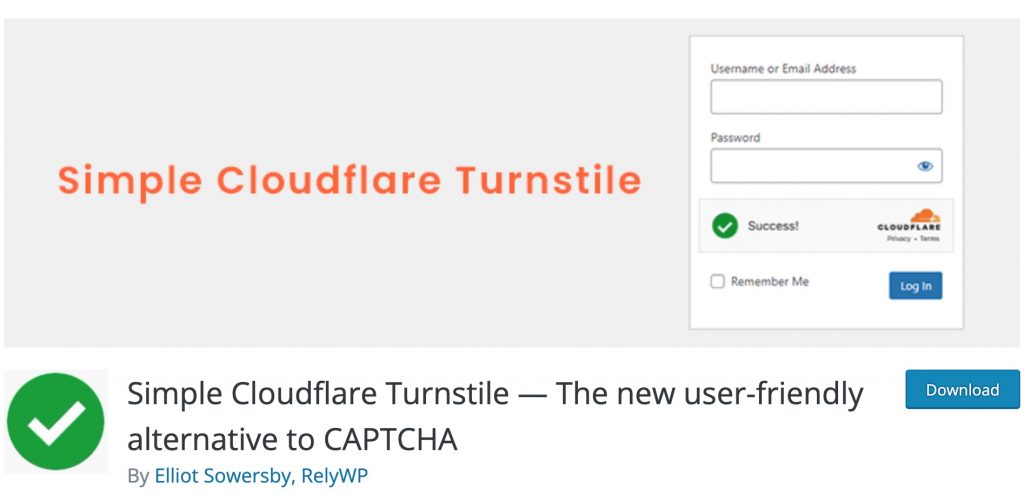 Simple Cloudflare Turnstile