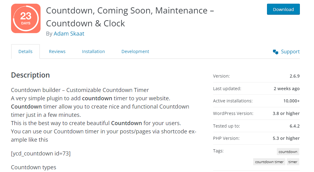 Countdown, Coming Soon, Maintenance