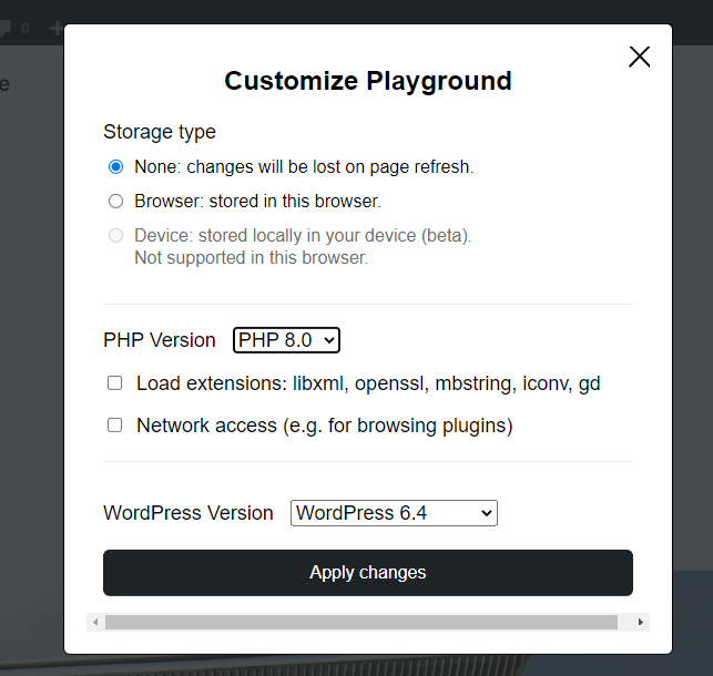 customize playground