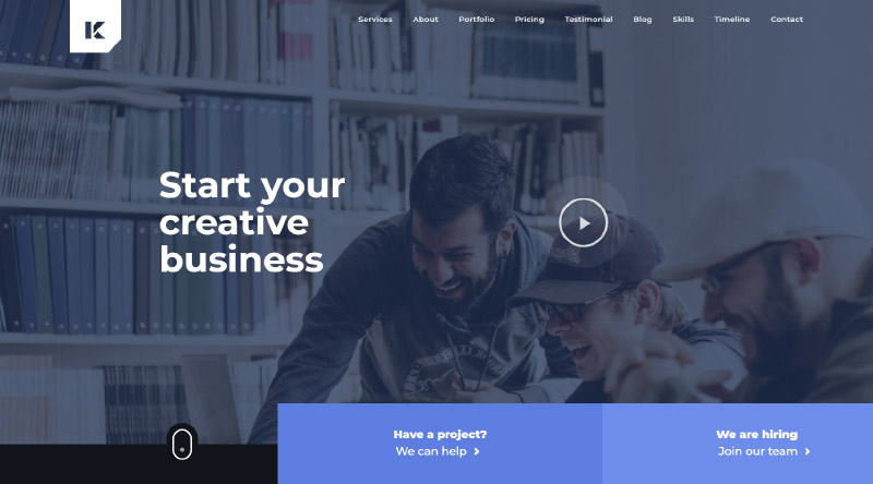 Kaven - Business One Page Theme