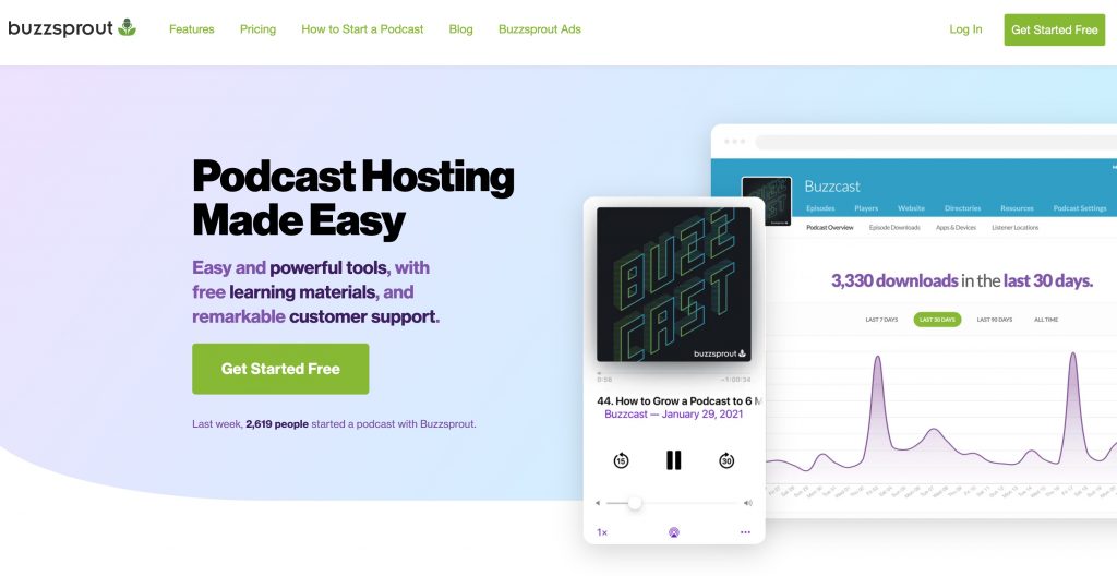 Buzzsprout - podcasts plugin