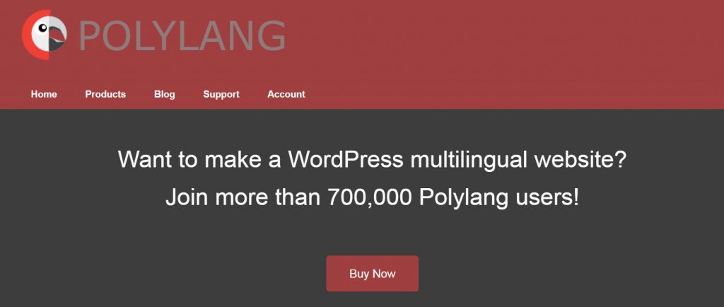 A screenshot of Polylang’s website