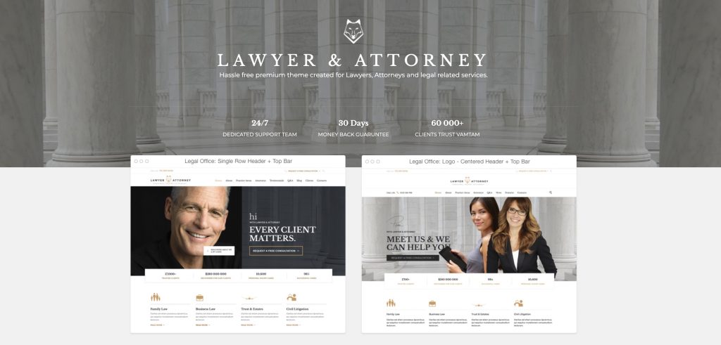 Lawyer - WordPress Theme