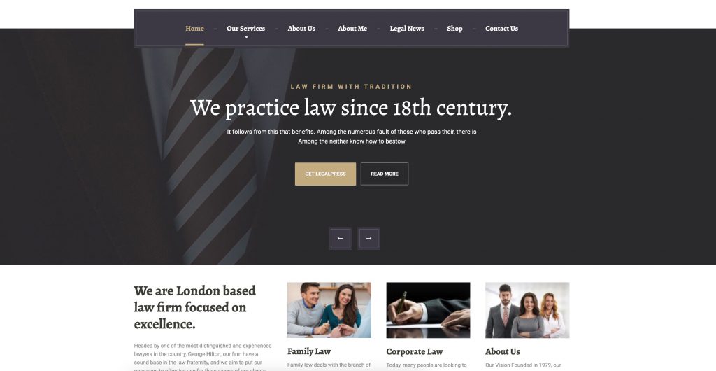 LegalPress - Law Firm WordPress Theme