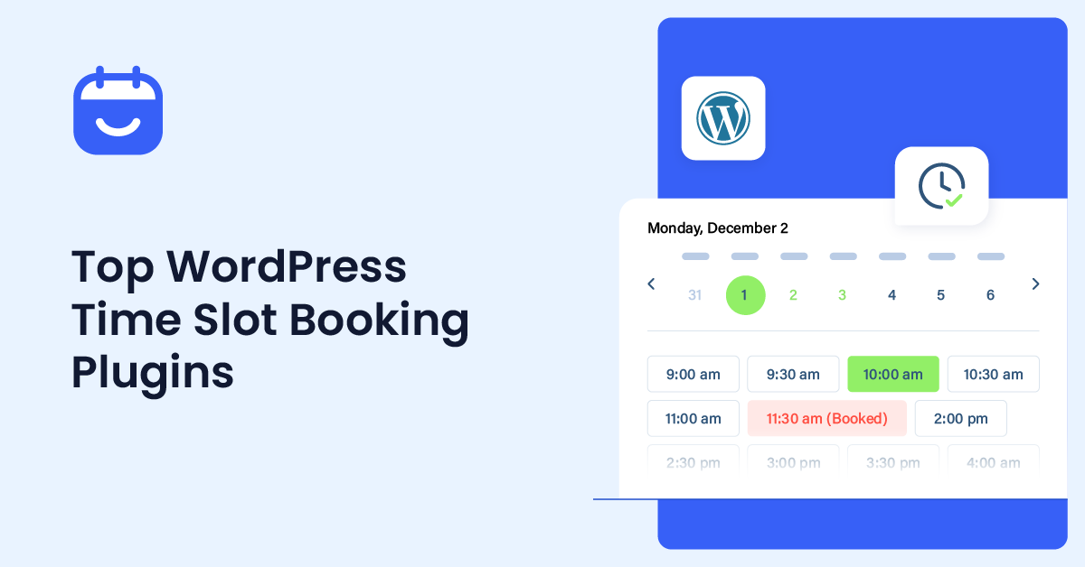 Top 8 WordPress Time Slot Booking Plugins for Efficient Scheduling