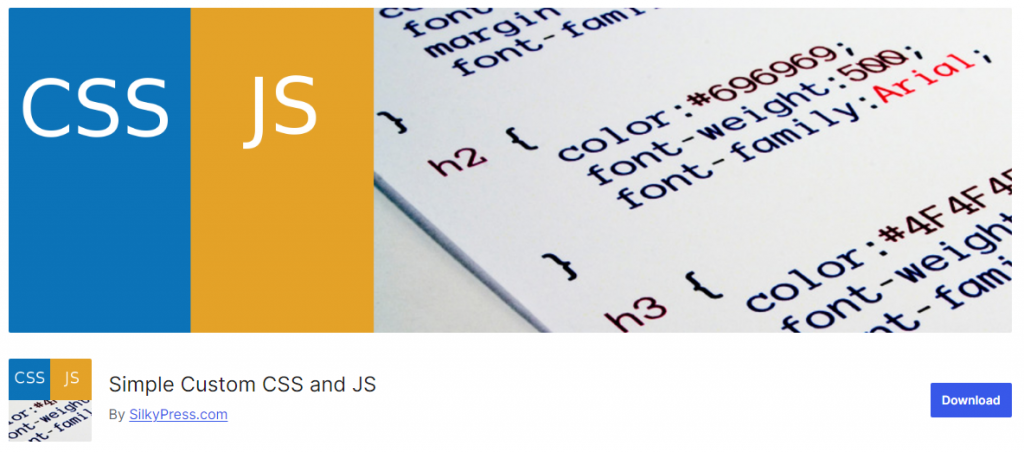 Simple Custom CSS and JS - WordPress Plugins for Adding Code Snippets