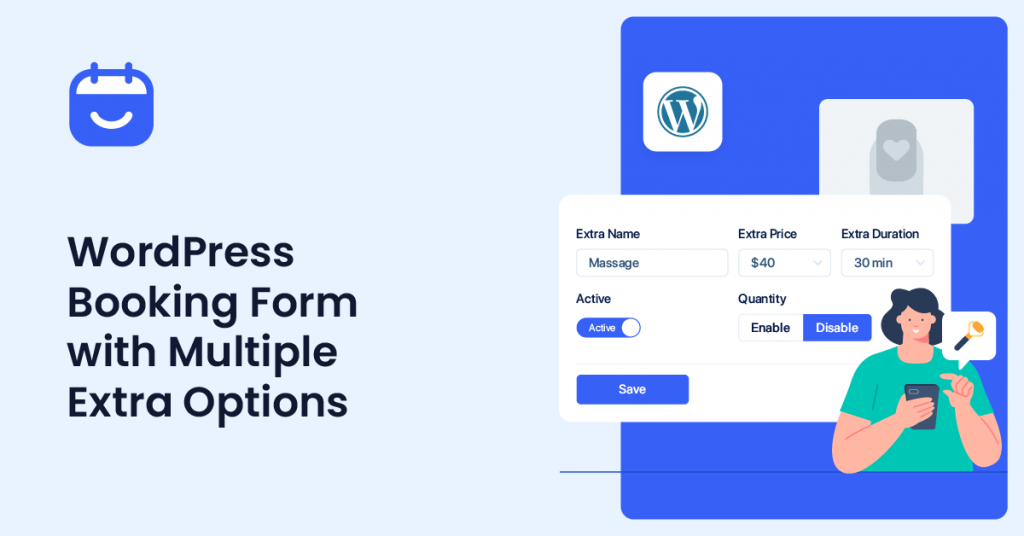 Create WordPress Booking Form with Multiple Extra Options