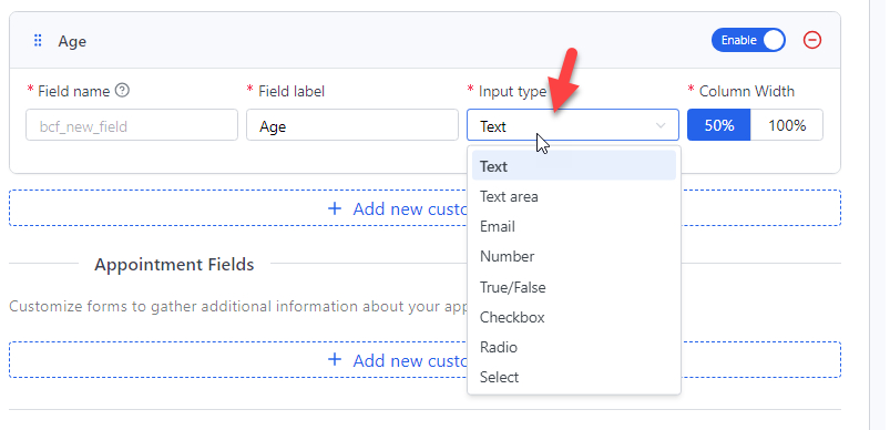 input type