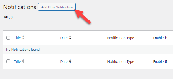 add new notifications