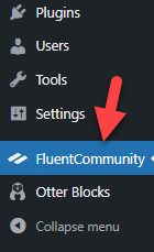 fluent community settings