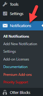 notification settings