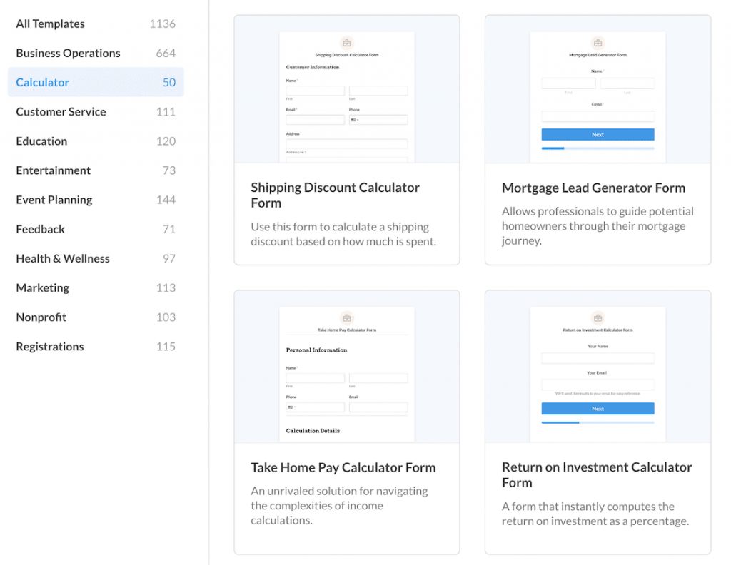 WPForms calculators - calculator plugins