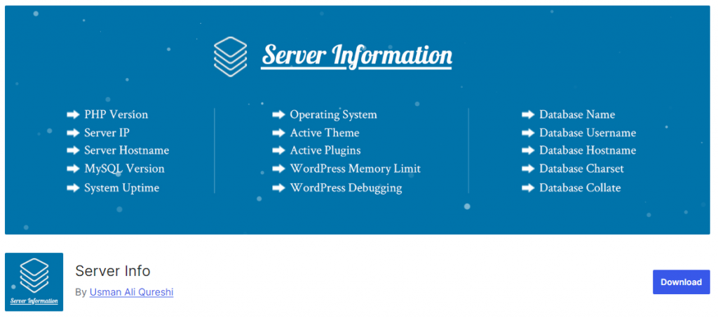 server info - WordPress system info