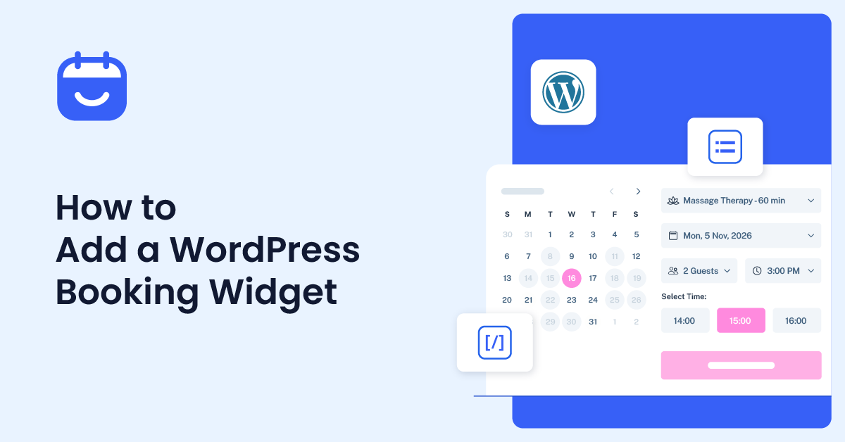 How to Add a WordPress Booking Widget (Easy Method)
