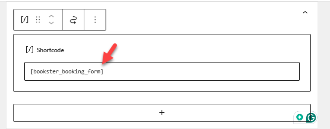 booking shortcode - wordpress booking widget