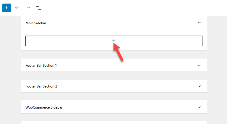 sidebar widget