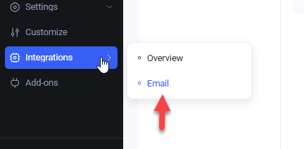 email settings - appointment email reminder
