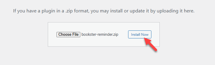 install bookster reminder addon - appointment email reminder