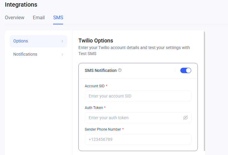 twilio options