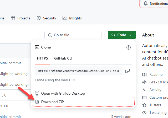 download llm plugin - auto generate seo content