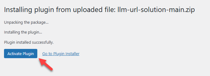 activate LLM plugin - auto generate seo content