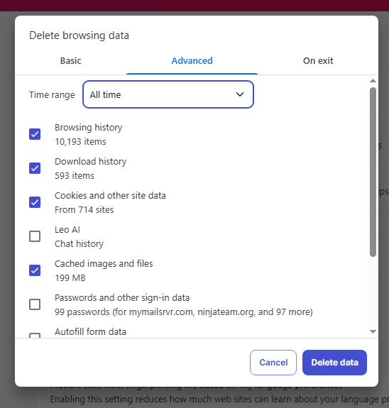 clear browser cache - WordPress dashboard not loading
