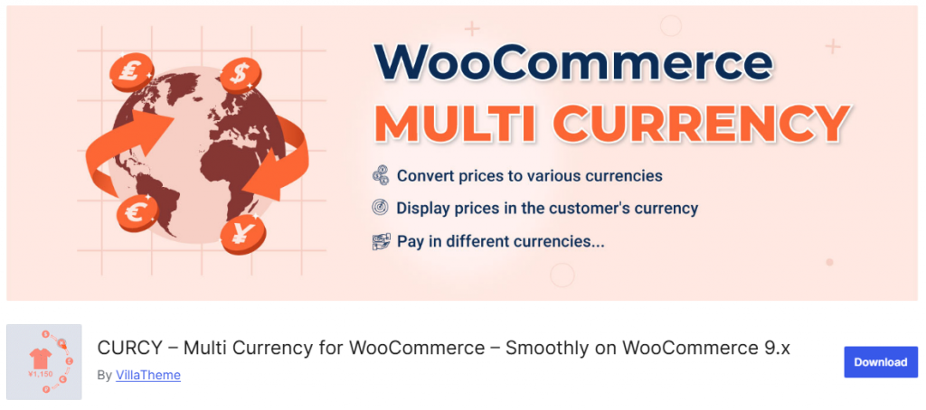 CURCY – Multi Currency for WooCommerce - WooCommerce Currency Switcher Plugins