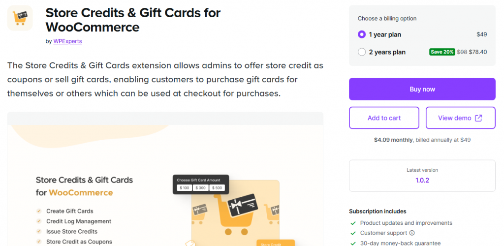 Store Credits & Gift Cards for WooCommerce