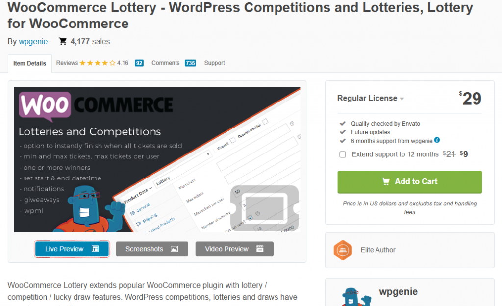 WooCommerce Lottery