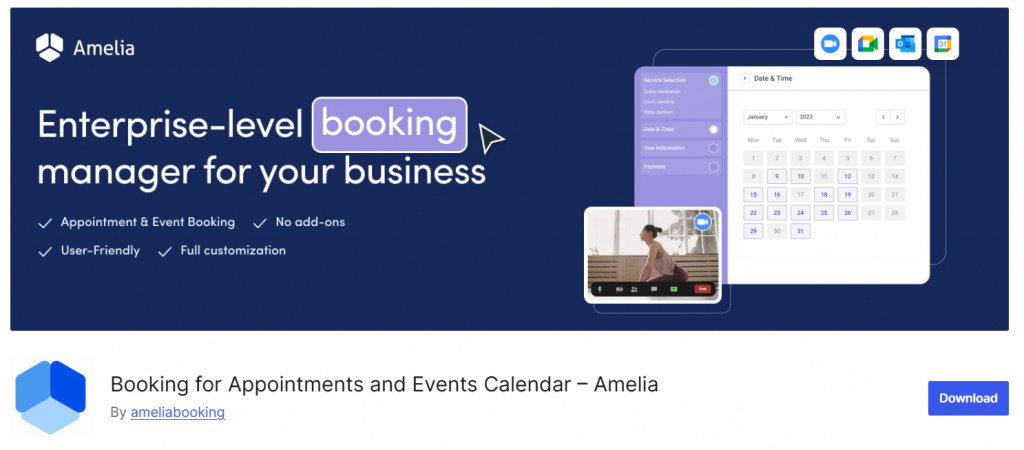 Amelia - WordPress Plugins for Photographer Booking