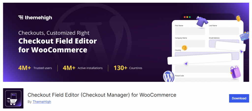 Checkout Field Editor (Checkout Manager) for WooCommerce