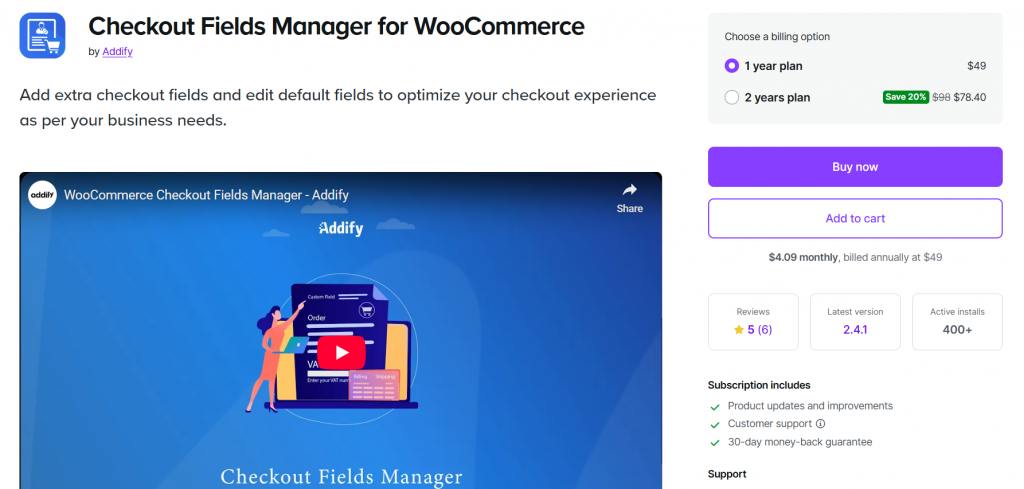Checkout Fields Manager for WooCommerce