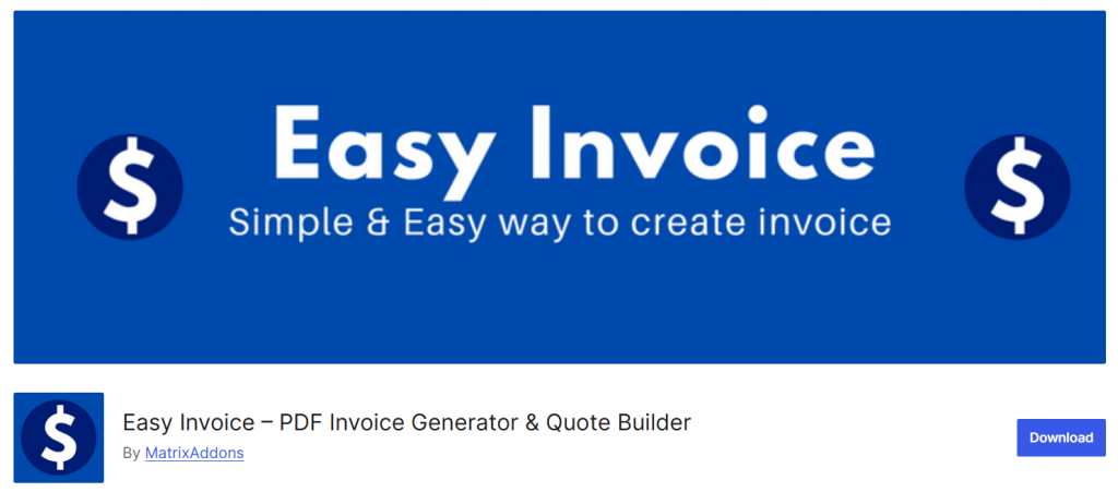 Easy Invoice - wordpress invoicing plugins