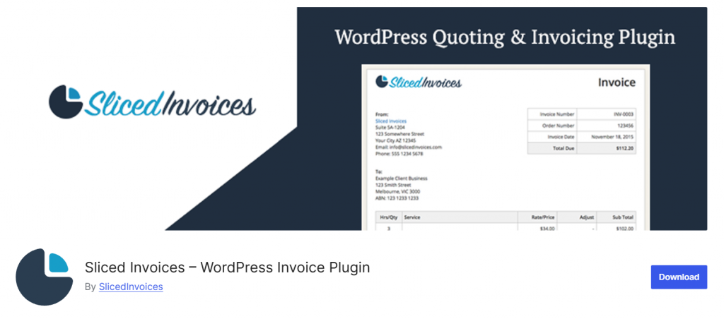 Sliced Invoices - wordpress invoicing plugins