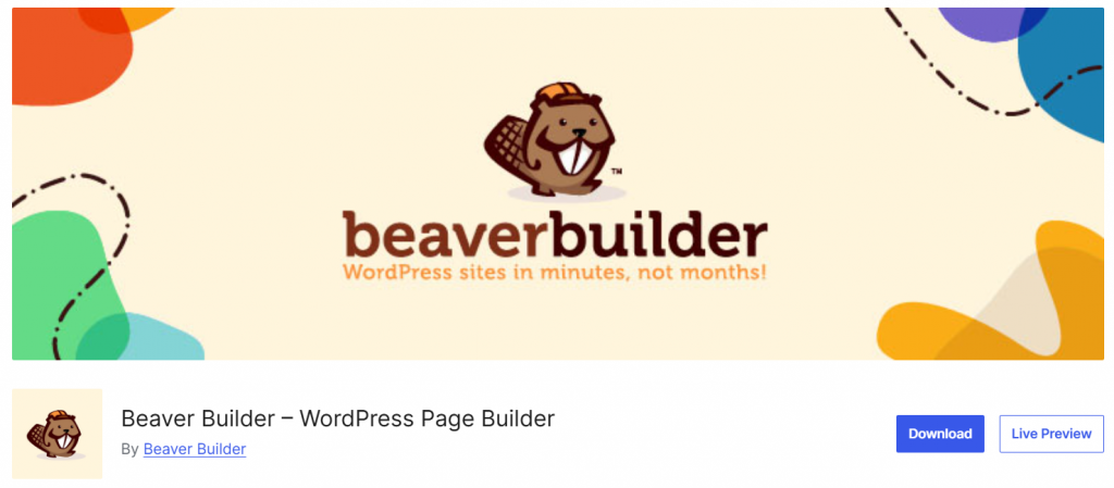 Beaver Builder - best wordpress page builder plugins