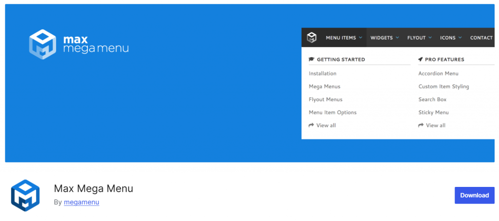 Max Mega Menu