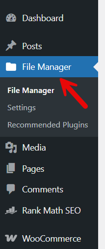 file manager settings