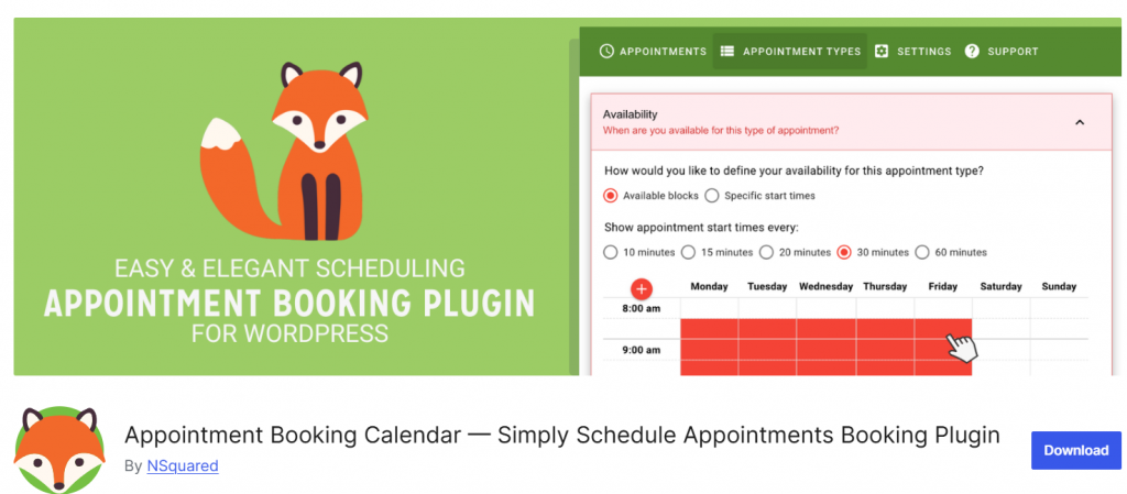 Simply Schedule Appointments Booking