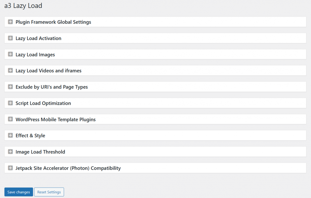 a3 lazy load settings - Enable Lazy Loading in WordPress