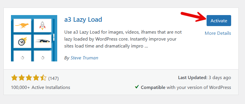 activate a3 lazy load