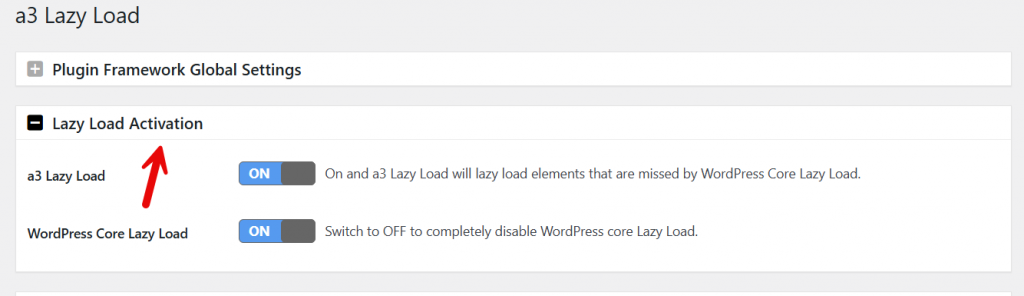 lazy load activation