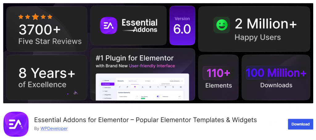 Essential Addons for Elementor - best elementor addons