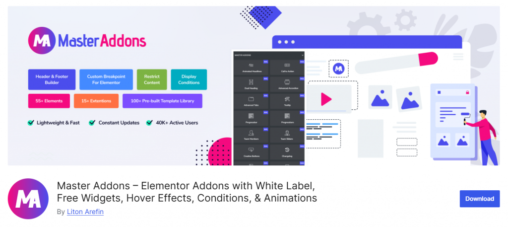 Master Addons for Elementor
